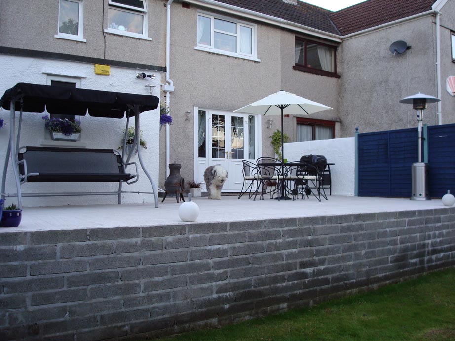 Patio extension finished